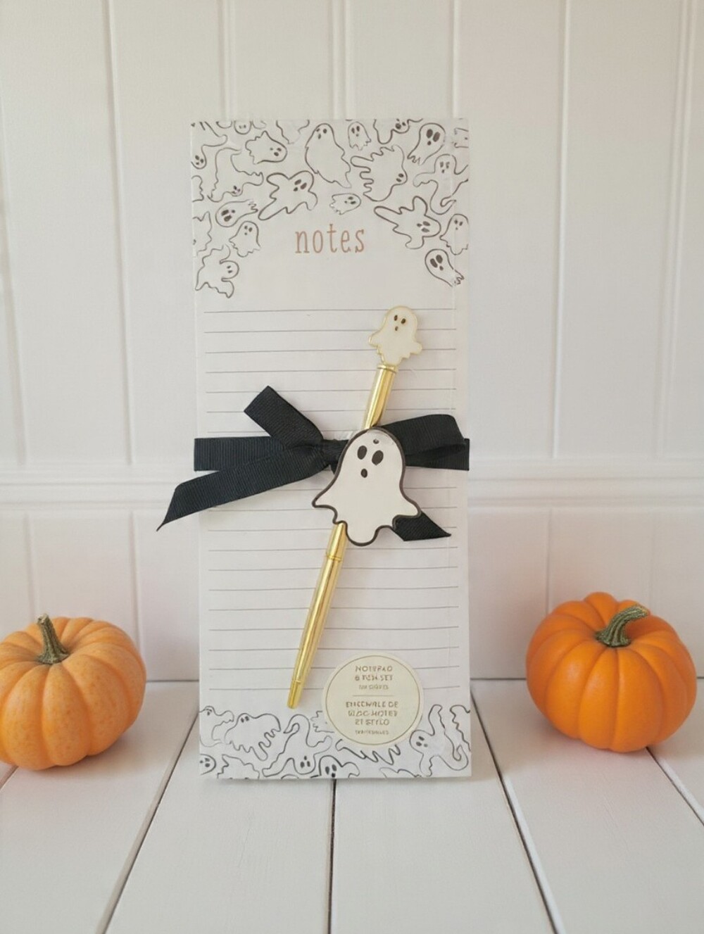 Emily Dumas Ghost Notepad & Pen Set Halloween Spooky Stationery 100 Sheets